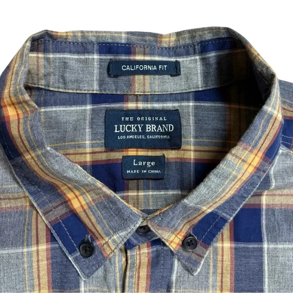 Lucky Brand California Fit Long Sleeve Plaid Button Down Shirt - Picture 5 of 9